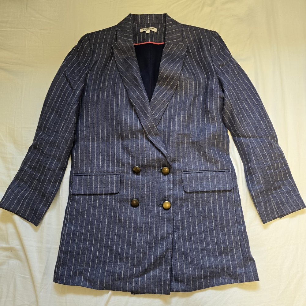 Emerson Fry Blue Pinstripe Blazer
